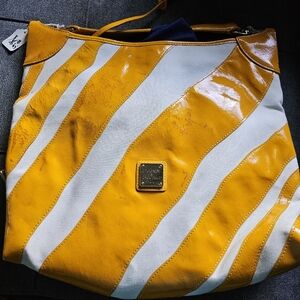 Dooney & Bourke Zebra Print Large Shoulder Hobo Bag